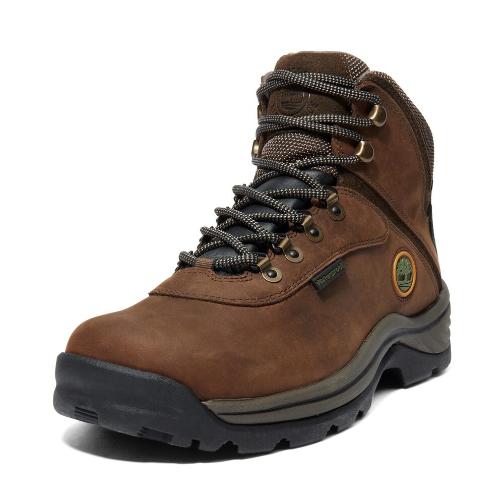 TIMBERLAND MEN'S WHITE LEDGE MID WATERPROOF HIKING BOOT, MEDIUM BROWN, 9.5